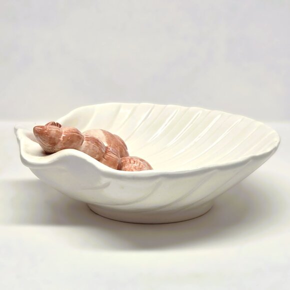 Vtg 1976 Fitz & Floyd FF Soap Dish Ocean Coquille Seashell Clam Scallop Shell - Picture 5 of 6